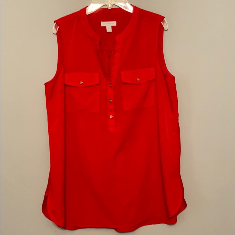 CHARTER CLUB BEAUTIFUL RED BLOUSE MEDIUM item #37